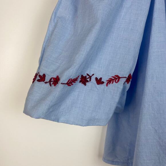 BEACHLUNCHLOUNGE OFF SHOULDER EMBROIDERED BLOUSE SIZE XS - Picture 8 of 11